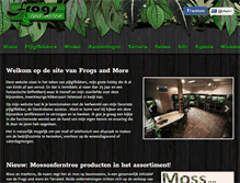 Tablet Screenshot of frogsandmore.nl